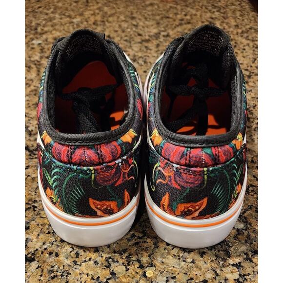 Nike Toki Low Txt Print “Floral” Orange/White/Black 631697-810 Size 7 - Picture 5 of 7
